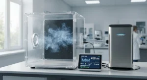 Graphic showing high CADR rating for air purifiers clearing cigarette smoke.