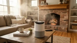 A powerful air purifier for living room smoke odor neutralizing hearth smoke.